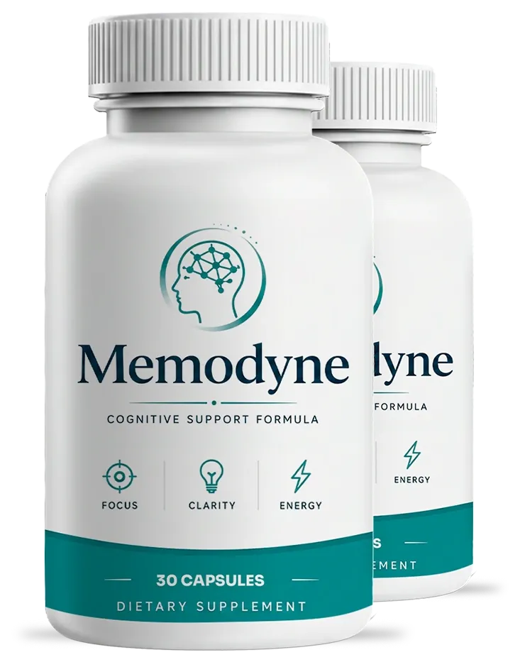 Two Memodyne bottles, 30 capsules each