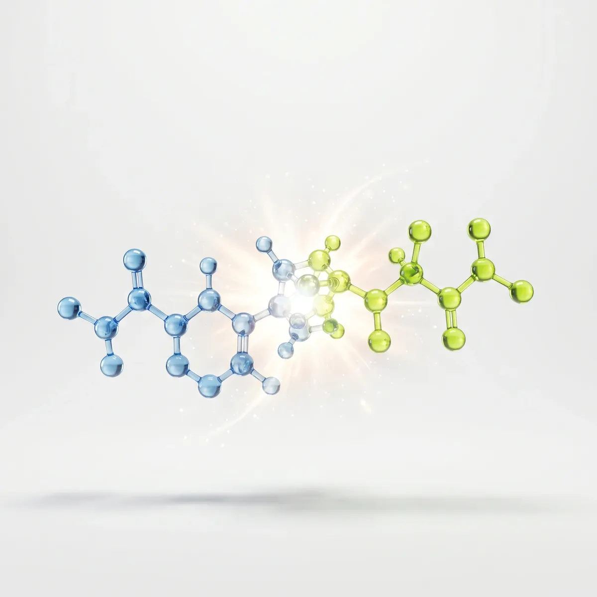 Illustration of an amino acid molecule chain